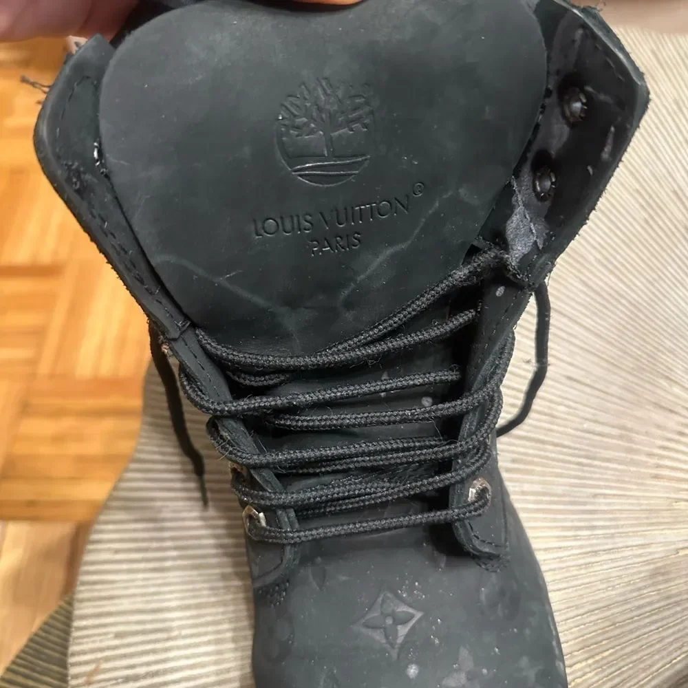 LV x Timberland Black Boots